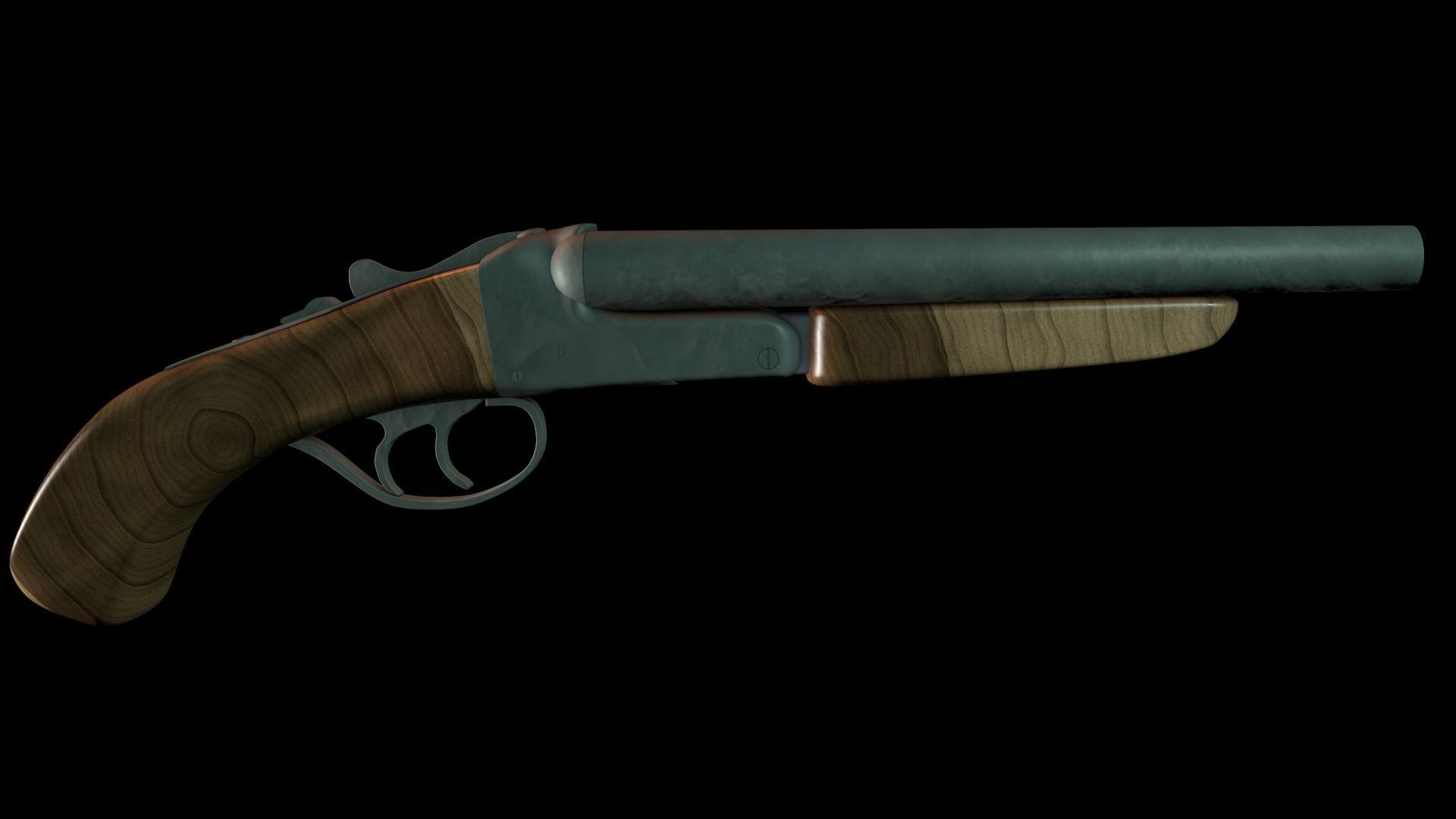 Sawn-Off Double Barrel 3D model_3