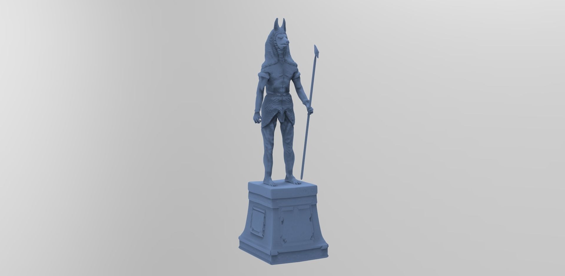 Anubis Statue 3D model_1