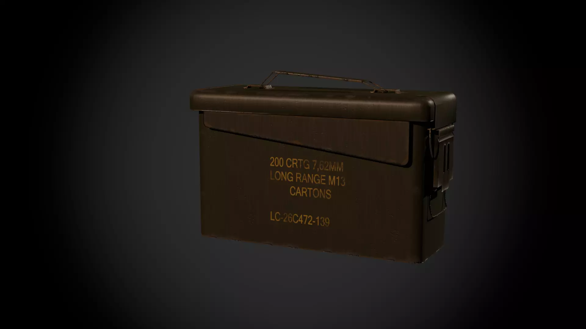 3D model Ammo Box VR / AR / low-poly | CGTrader