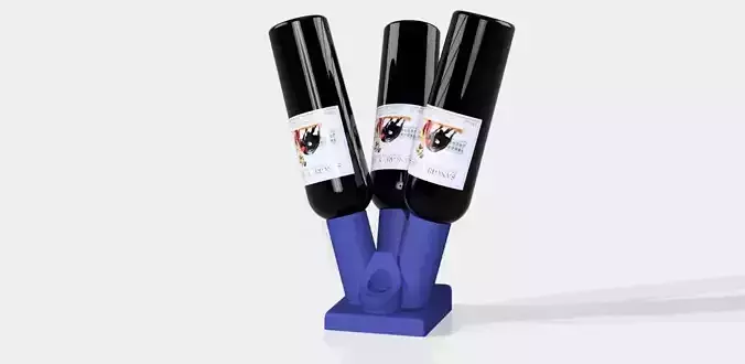 Minimalist stand for wines Free 3D print model