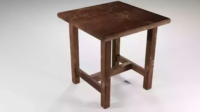 Old wooden stool