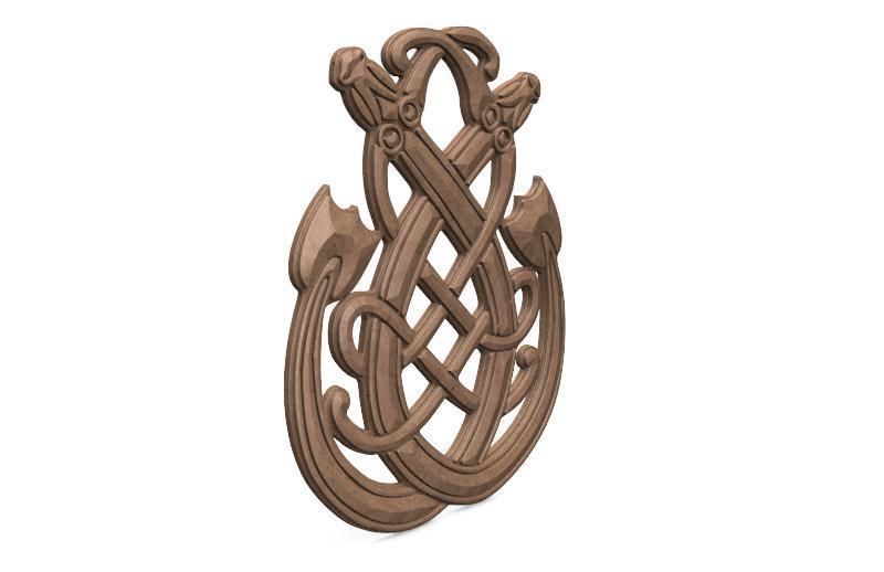 Celtic dragon CNC 2 3D print model_1
