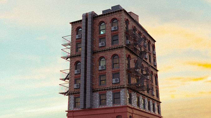 Brooklyn Inspired Building 3D model