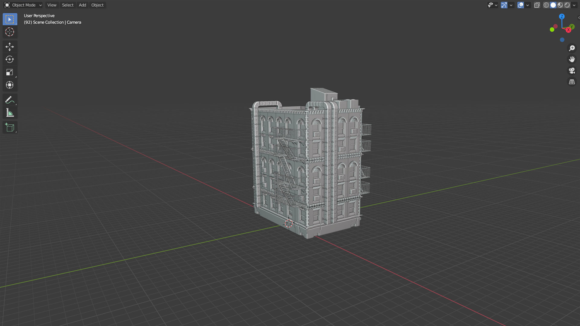 Brooklyn Inspired Building 3D model_3
