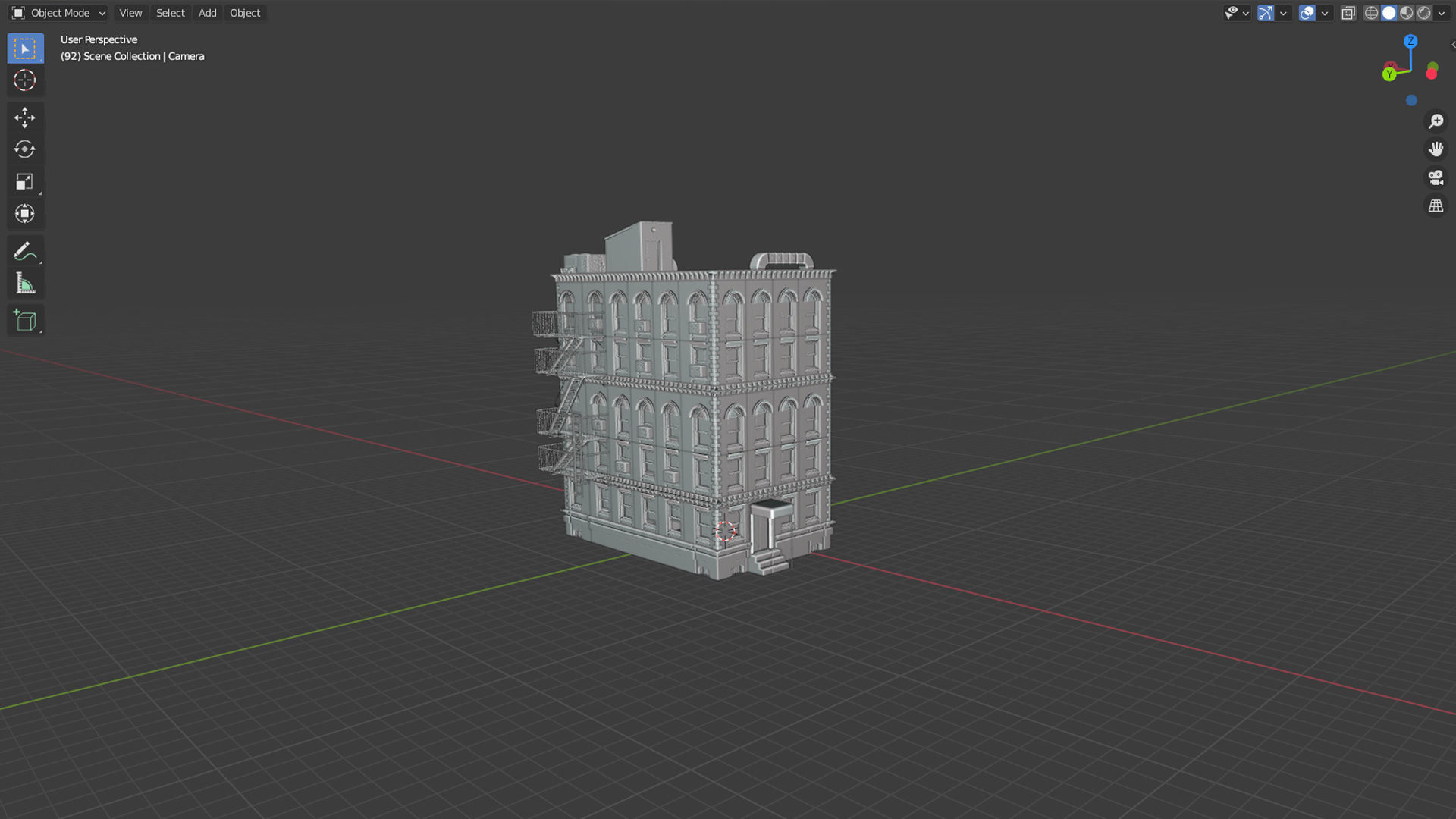 Brooklyn Inspired Building 3D model_2