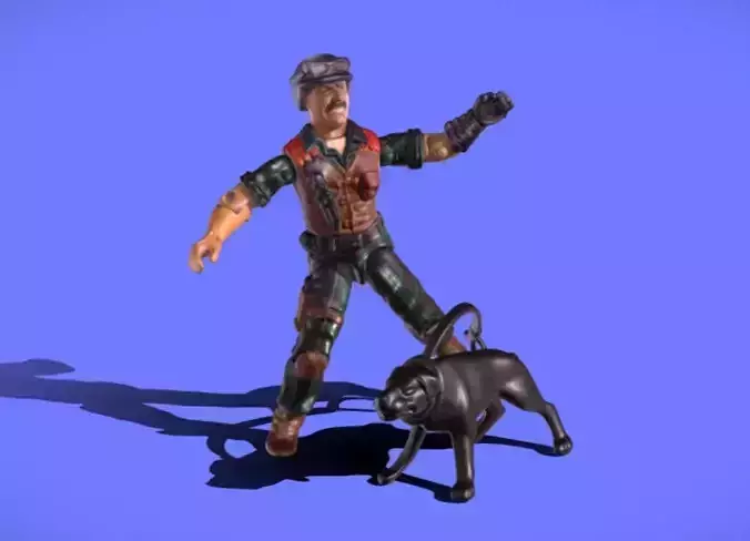1984 GI-JOE MUTT-DOG-HANDLER - 3D SCAN
