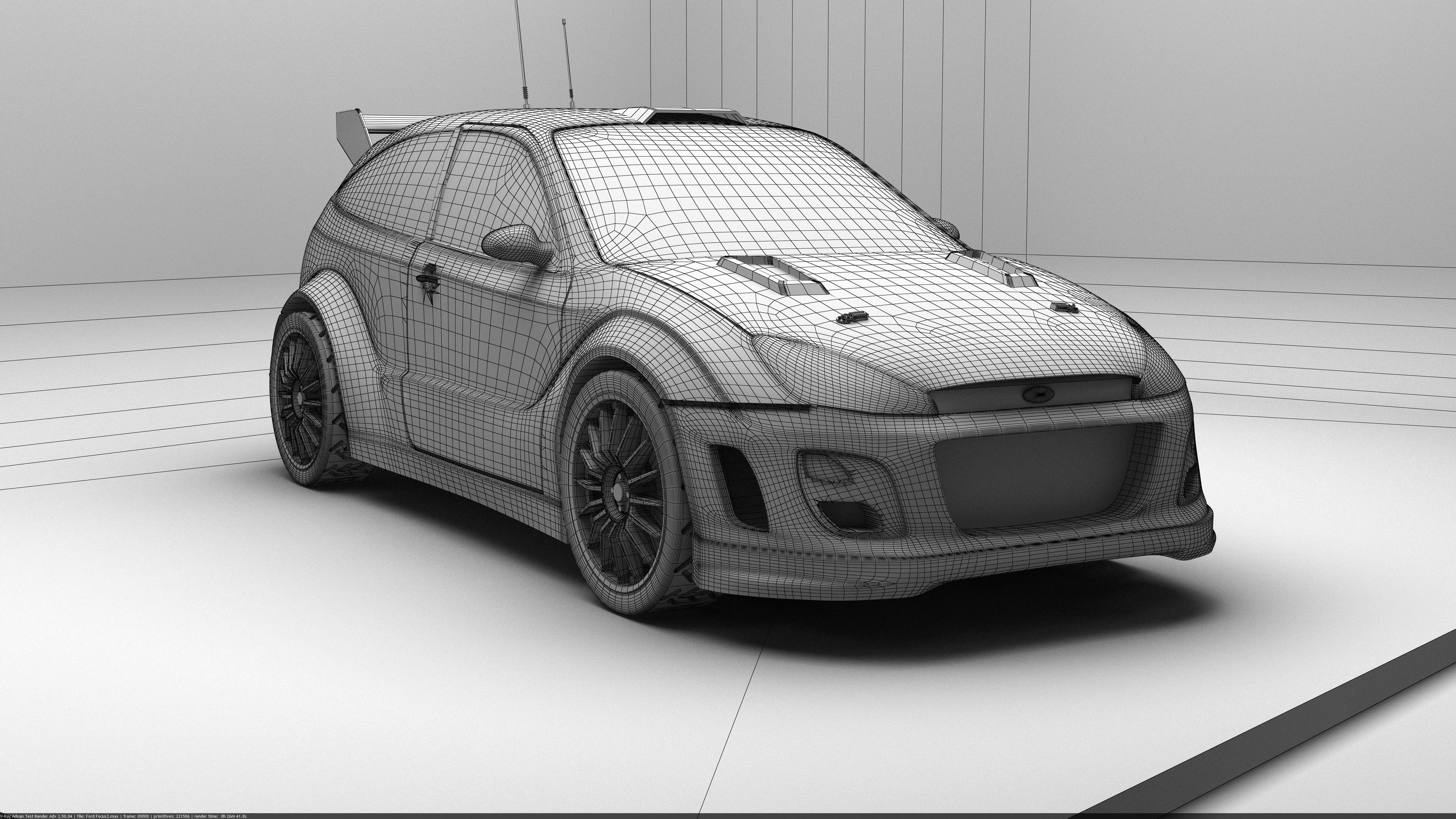 Racing Car 3D model_2