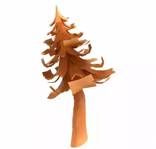 Cartoon tree 3D model