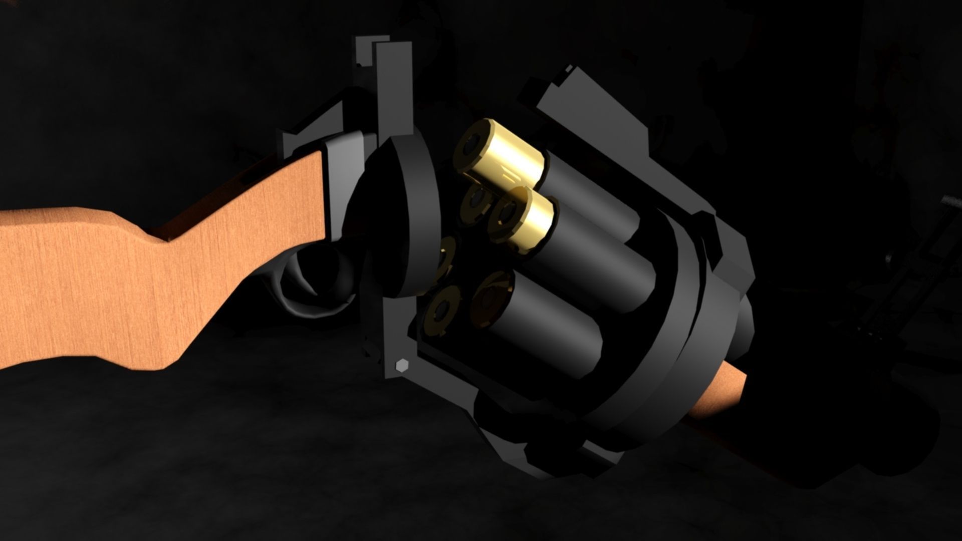 Grenade Launcher TF2 Low-poly 3D model_2