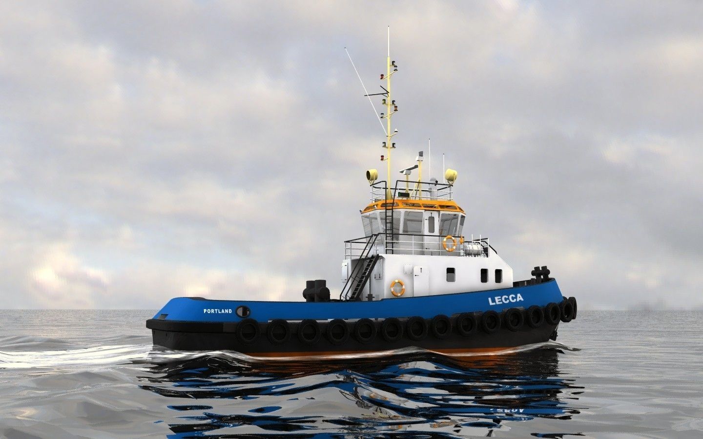 Harbour Tug - 01 - 3D model_13