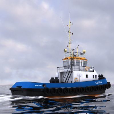 Harbour Tug - 01 - 3D model_9