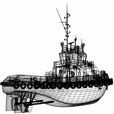 Harbour Tug - 01 - 3D model_11