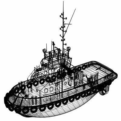 Harbour Tug - 01 - 3D model_10