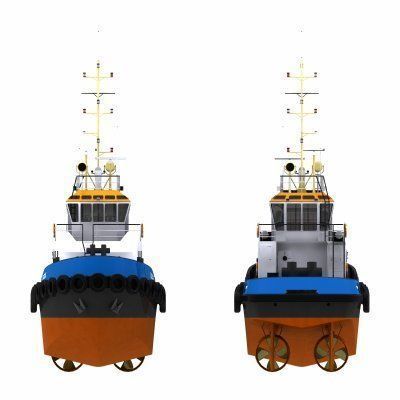 Harbour Tug - 01 - 3D model_5