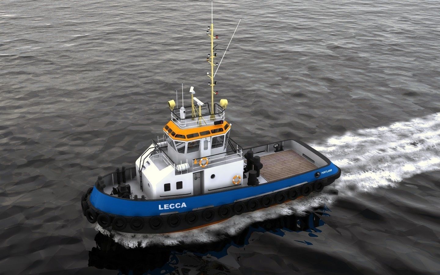 Harbour Tug - 01 - 3D model_12