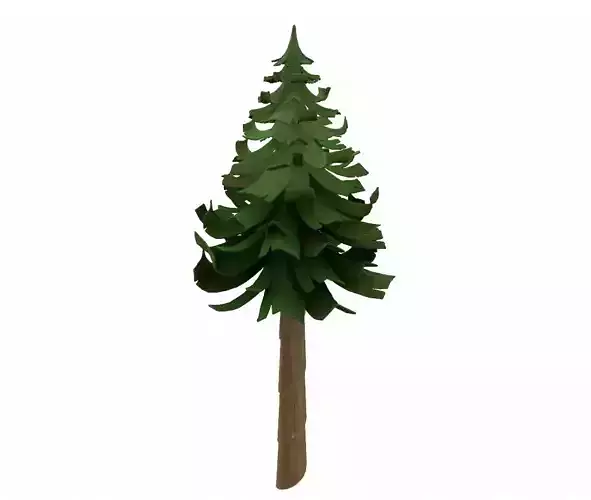 Cartoon tree 3D model