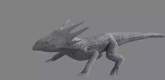 Lizard White dragon design