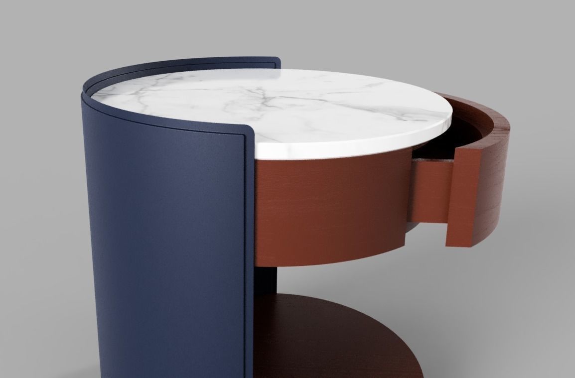 Camerich Harmon Round Coffee Table 3D model_1