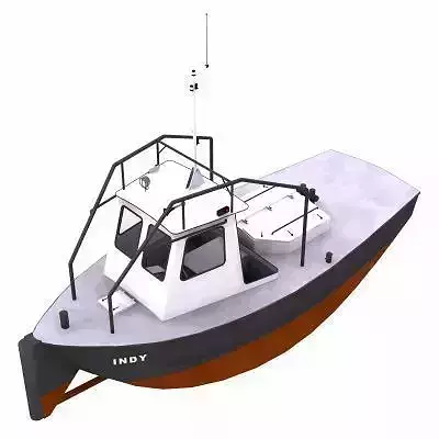 Harbour Tug - 02 - 3D model