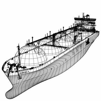 LNG Tanker - 01 - 3D model_10