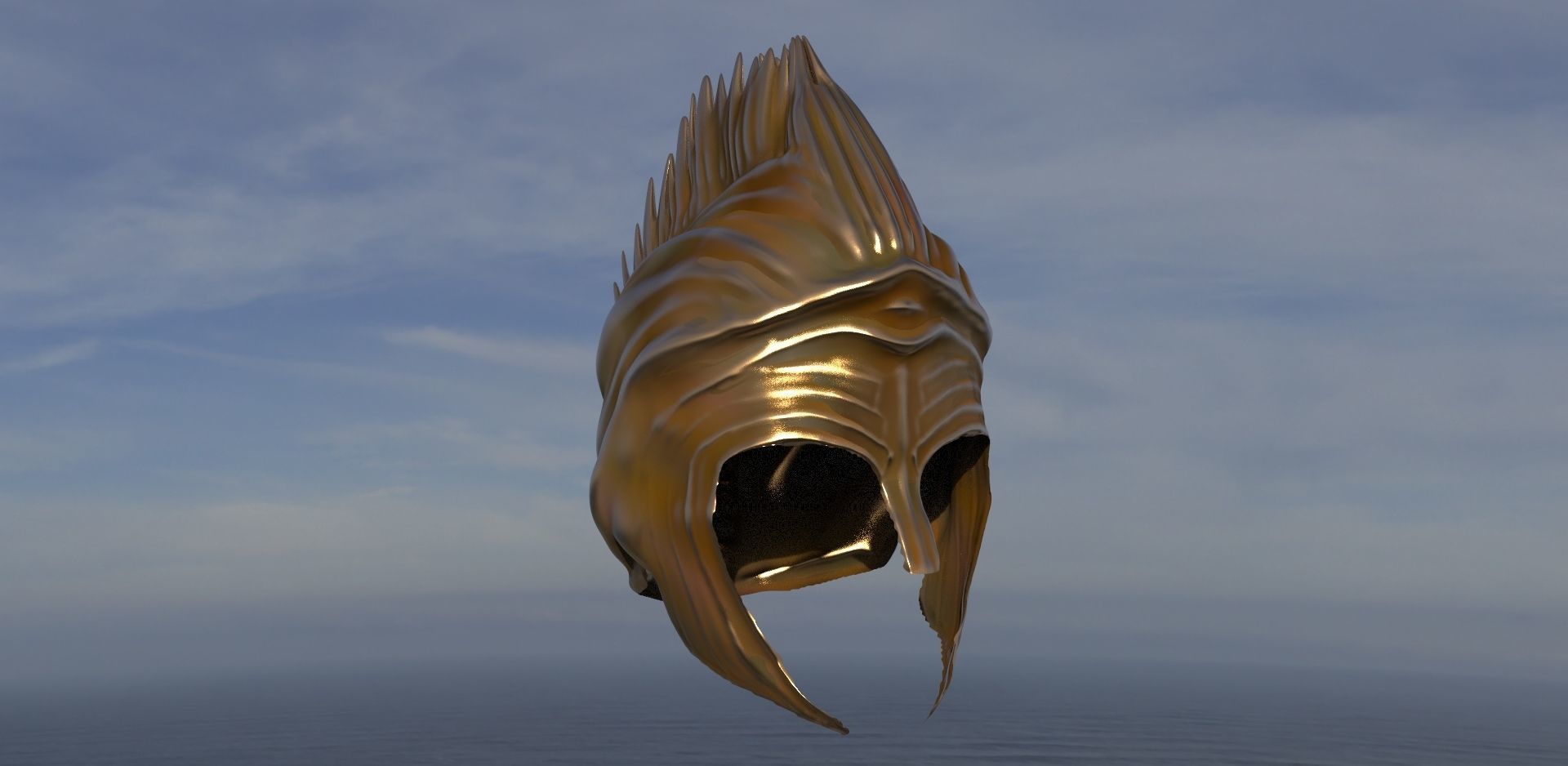 Bronze Helmet 3D model_1
