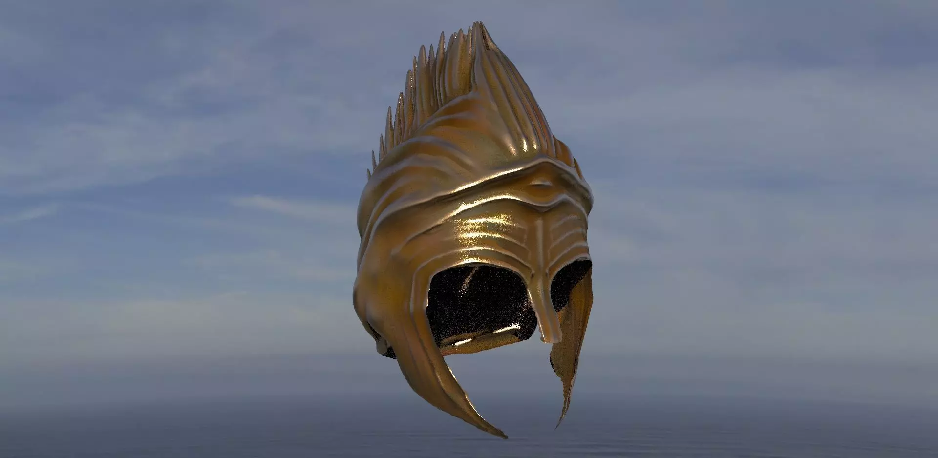 Bronze Helmet 3D model_0