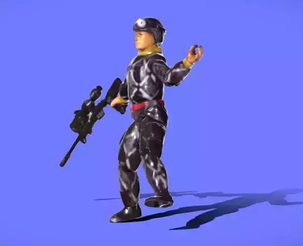 1989 GI-JOE Naja- Motociclista - 3D SCAN