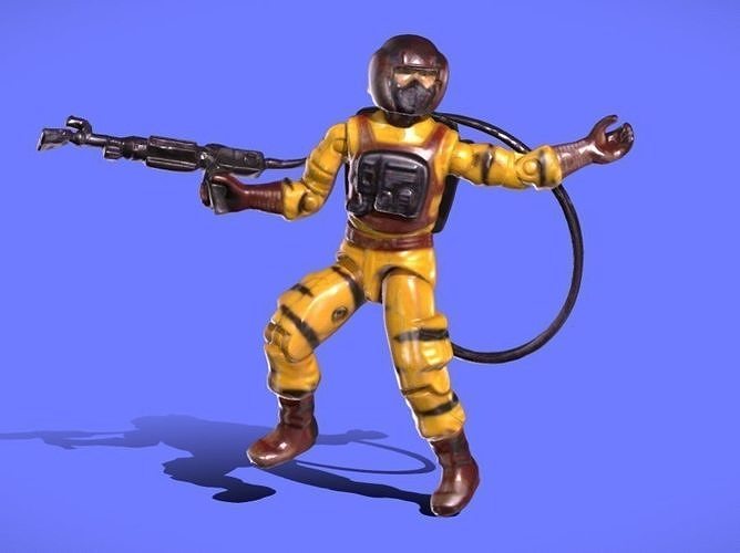 1989 GI-JOE Ant-Radiation Tiger - 3D SCAN 3D print model