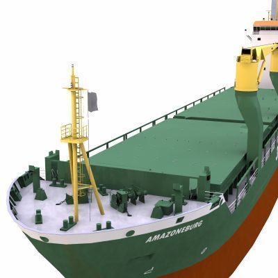 Multi-Purpose Cargo Vessel - 01 - 3D model_5