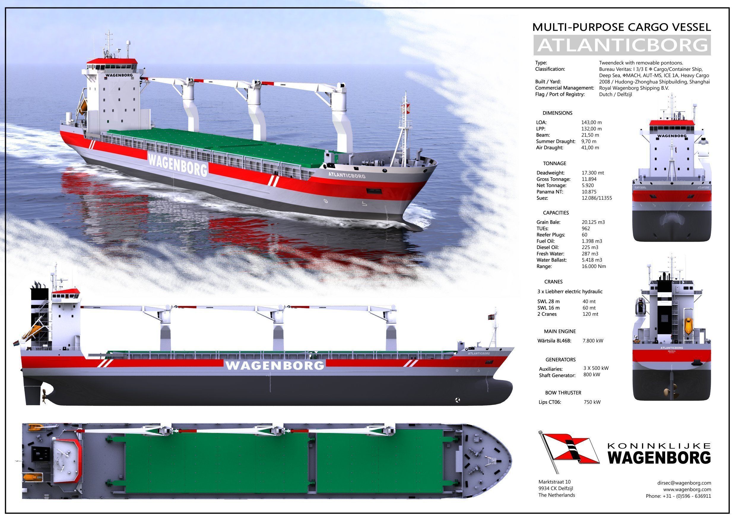 Multi-Purpose Cargo Vessel - 01 - 3D model_13