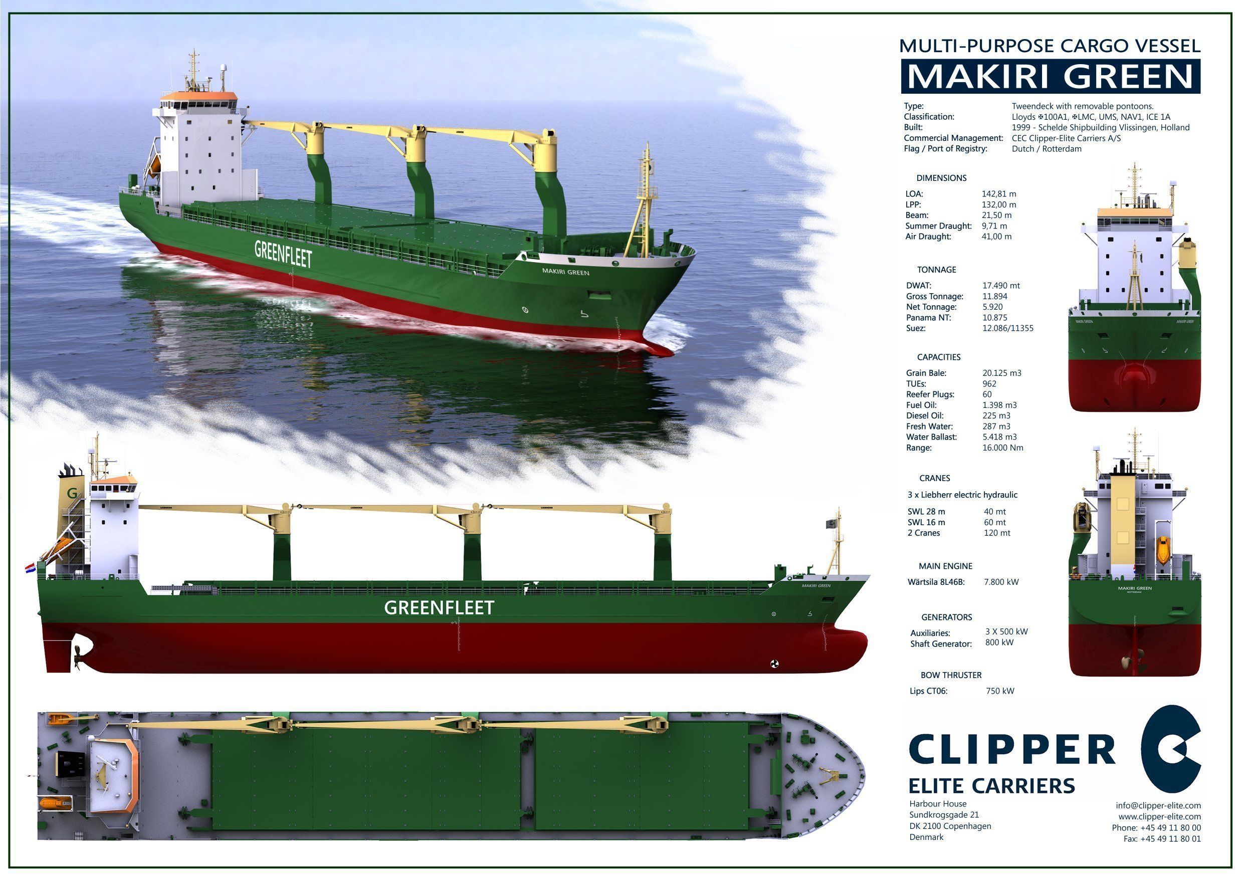 Multi-Purpose Cargo Vessel - 01 - 3D model_12