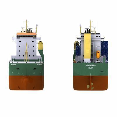 Multi-Purpose Cargo Vessel - 01 - 3D model_4
