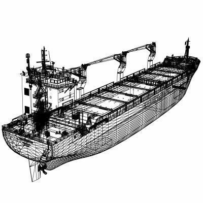 Multi-Purpose Cargo Vessel - 01 - 3D model_9
