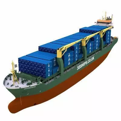 Multi-Purpose Cargo Vessel - 01 - 3D model_0