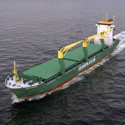 Multi-Purpose Cargo Vessel - 01 - 3D model_6