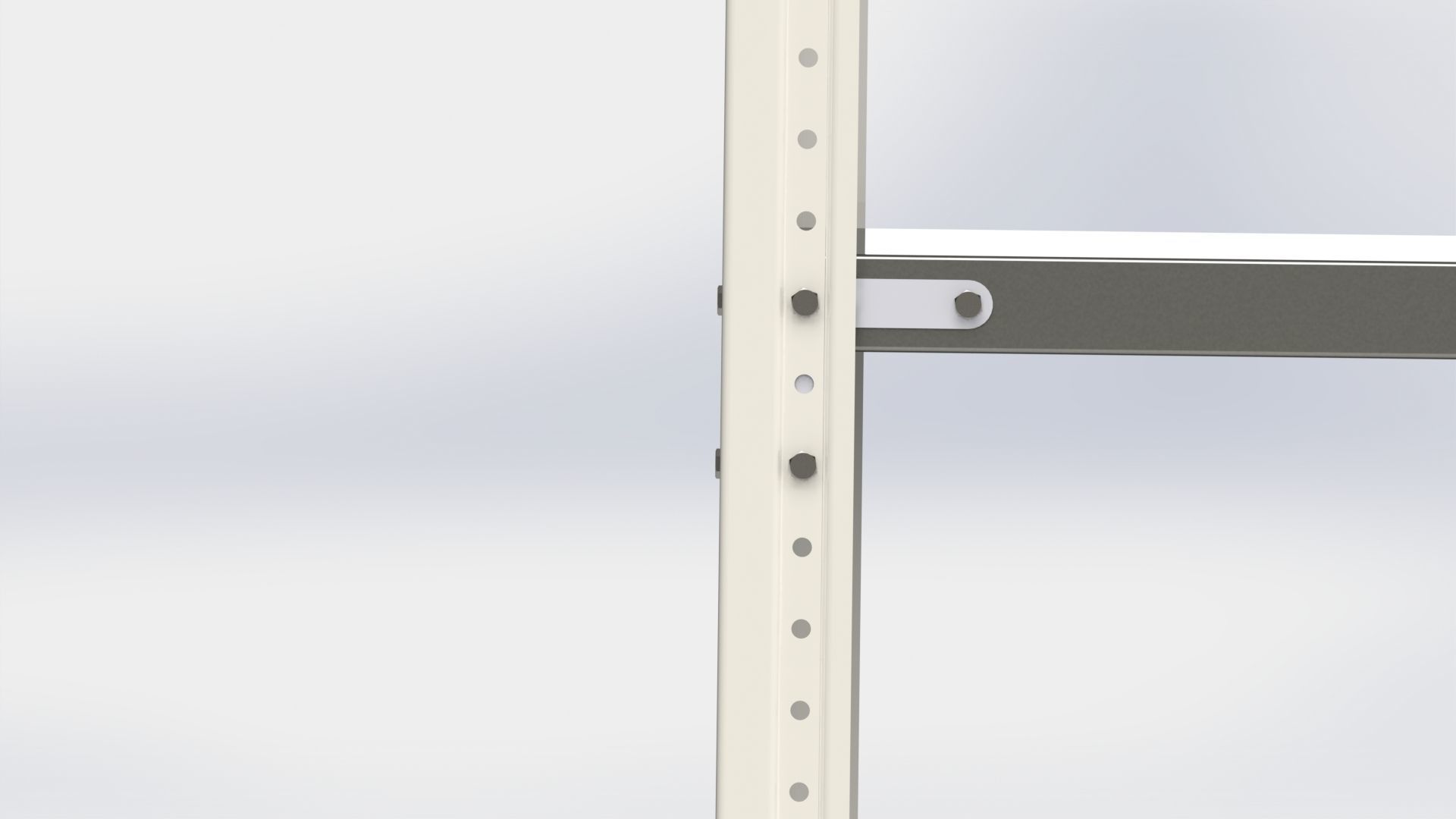 Prefabricated metal shelving pack 3D model_1