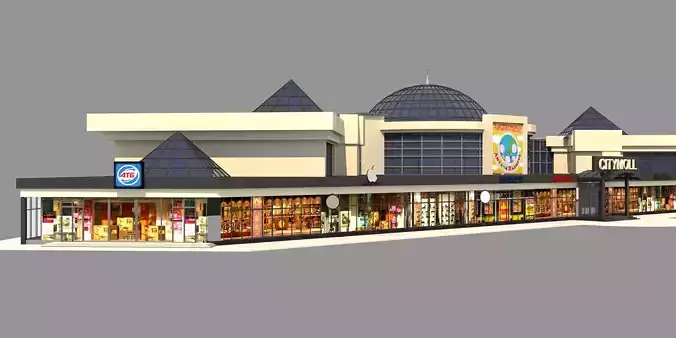 Mall Shopping Center Retail Store 3D model