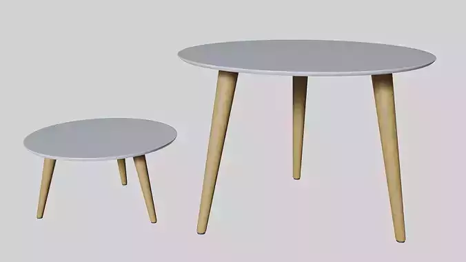 Round Dinner and Coffee table combo