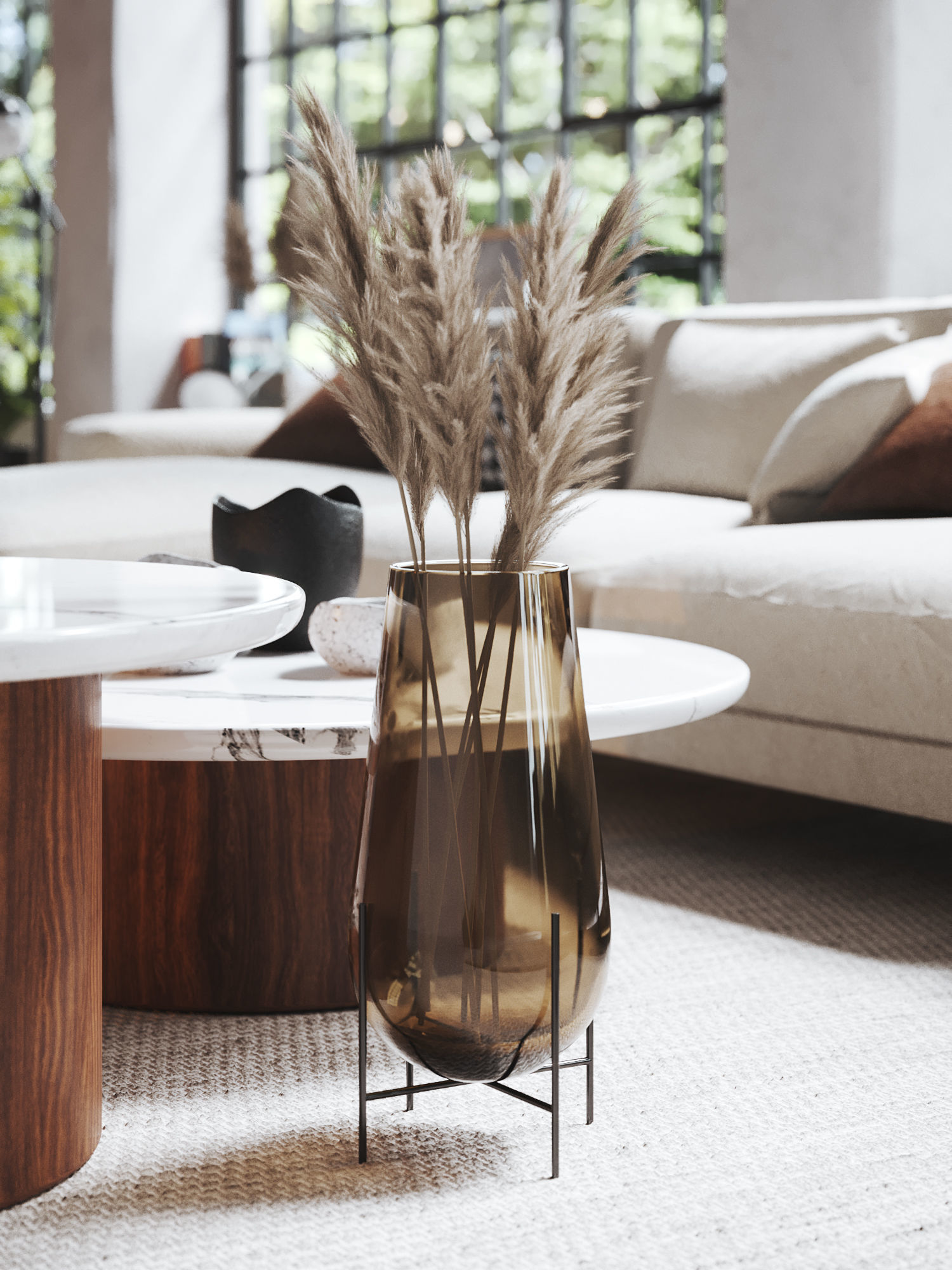 Boho Design Interior Scene for Cinema 4D and Corona Renderer 3D model_8