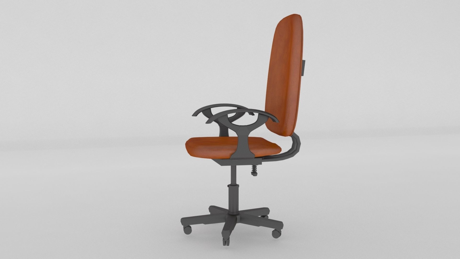 Chair model 2 office 3D model_4