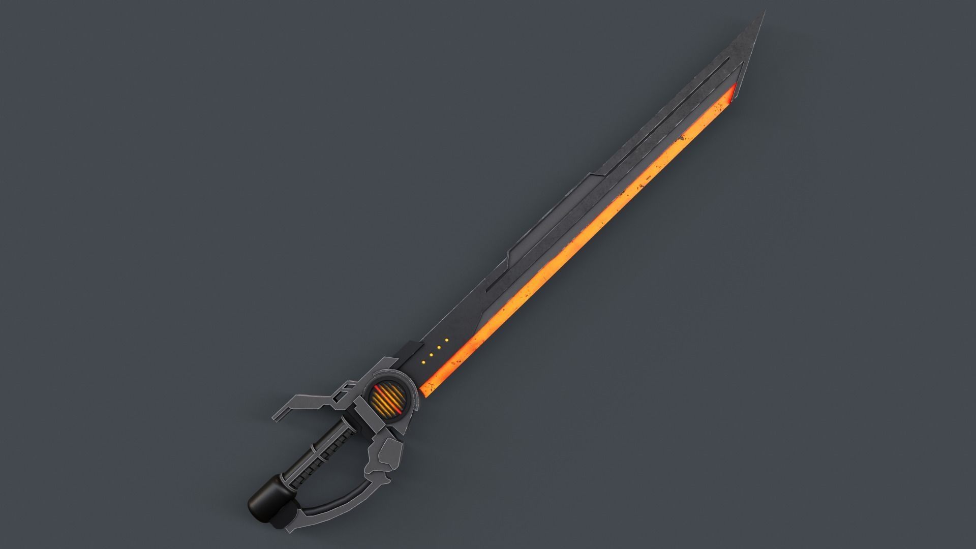 Sci-Fi Sword V7 Low-poly 3D model_9