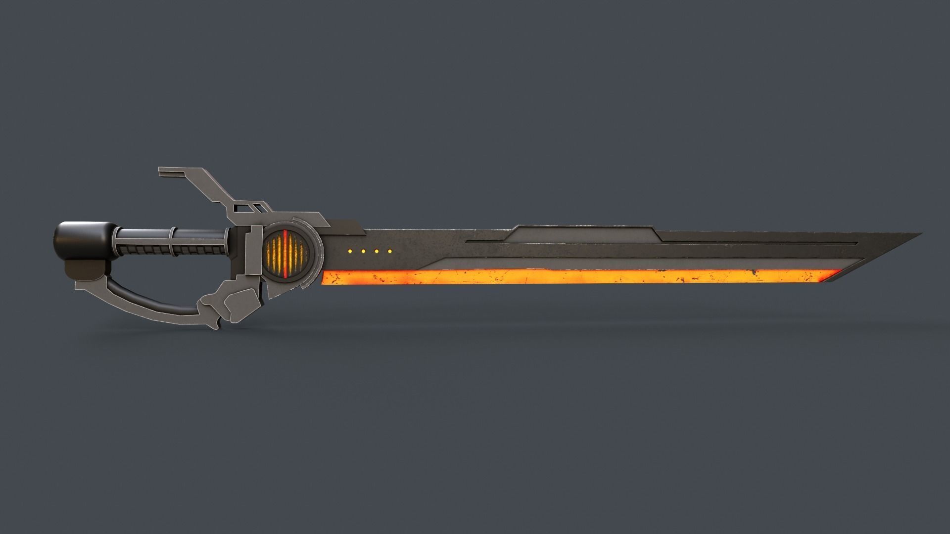 Sci-Fi Sword V7 Low-poly 3D model_11