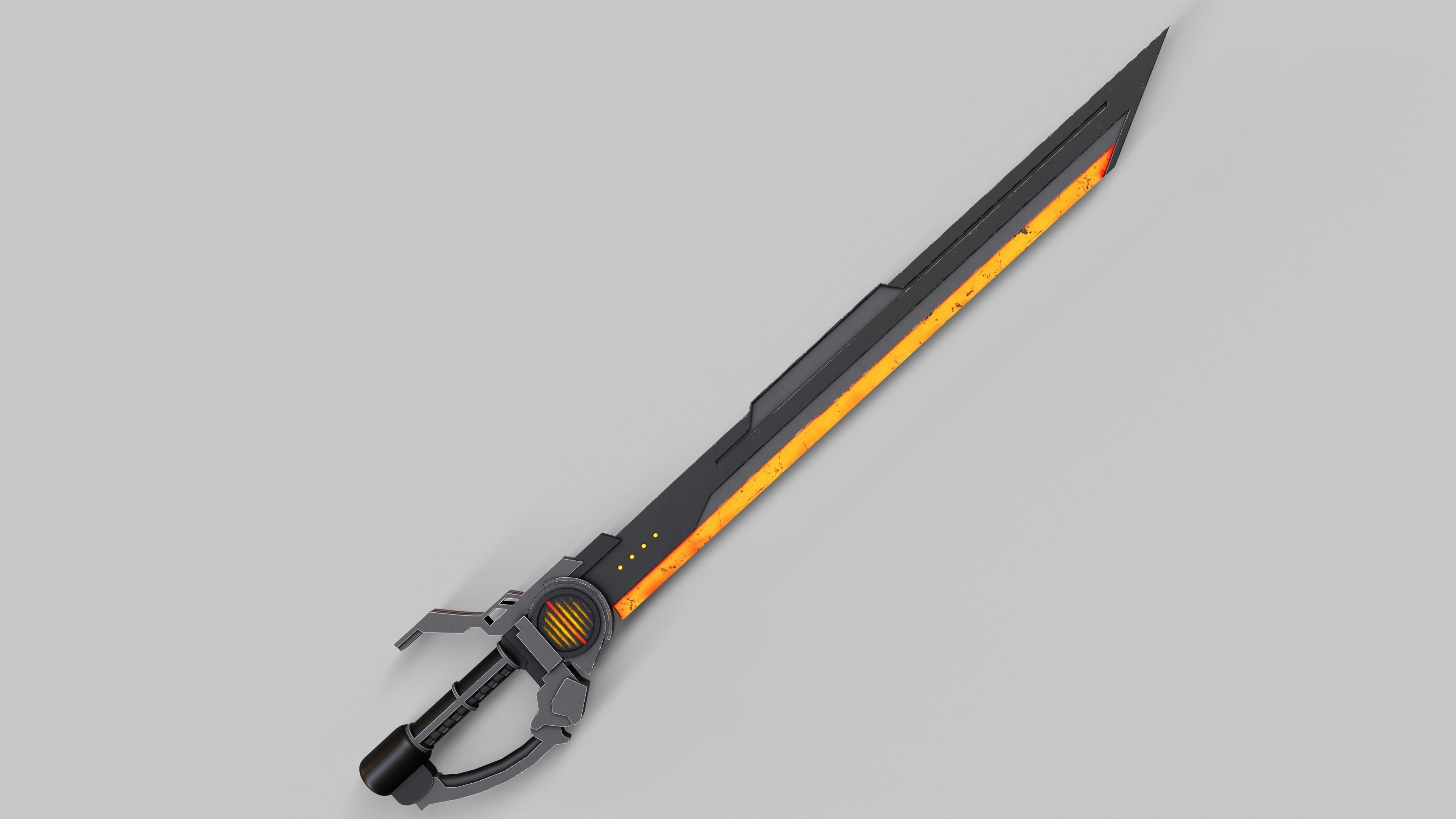 Sci-Fi Sword V7 Low-poly 3D model_3