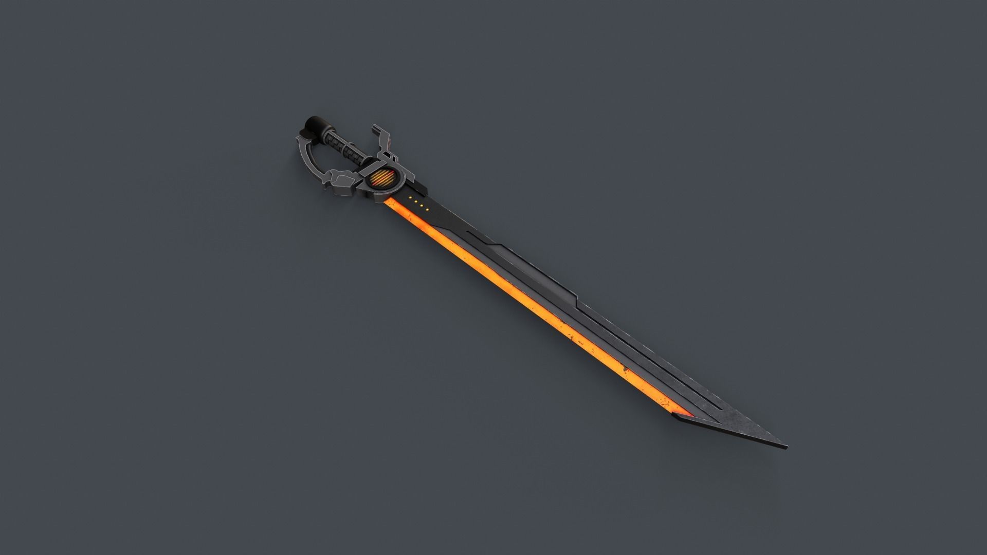 Sci-Fi Sword V7 Low-poly 3D model_24