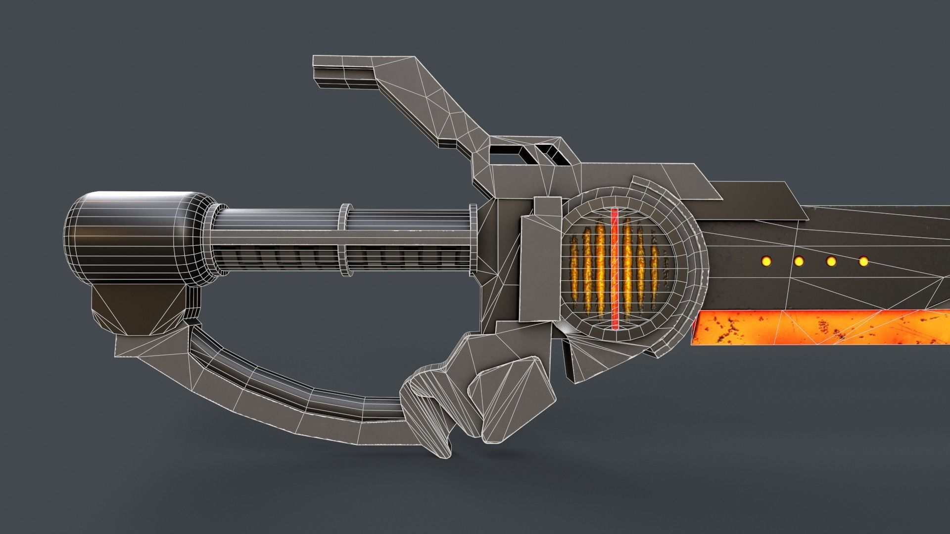 Sci-Fi Sword V7 Low-poly 3D model_10