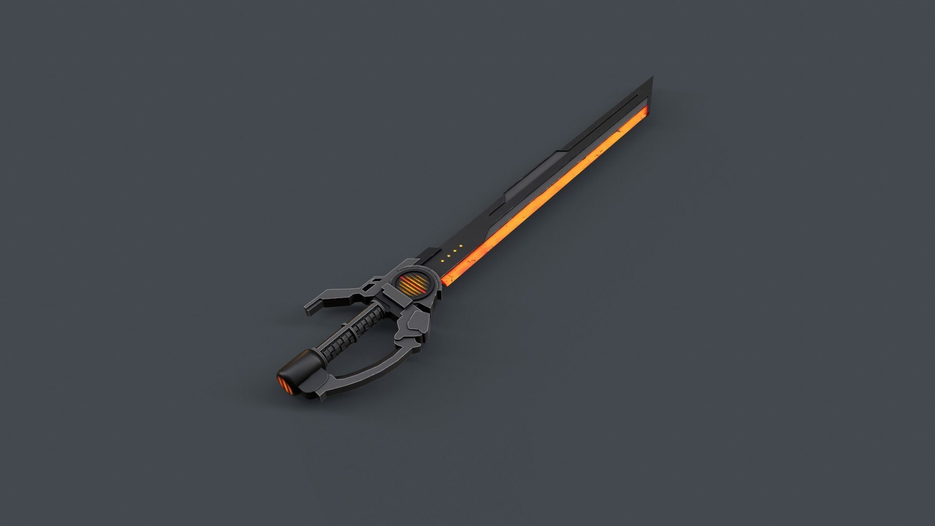 Sci-Fi Sword V7 Low-poly 3D model_12