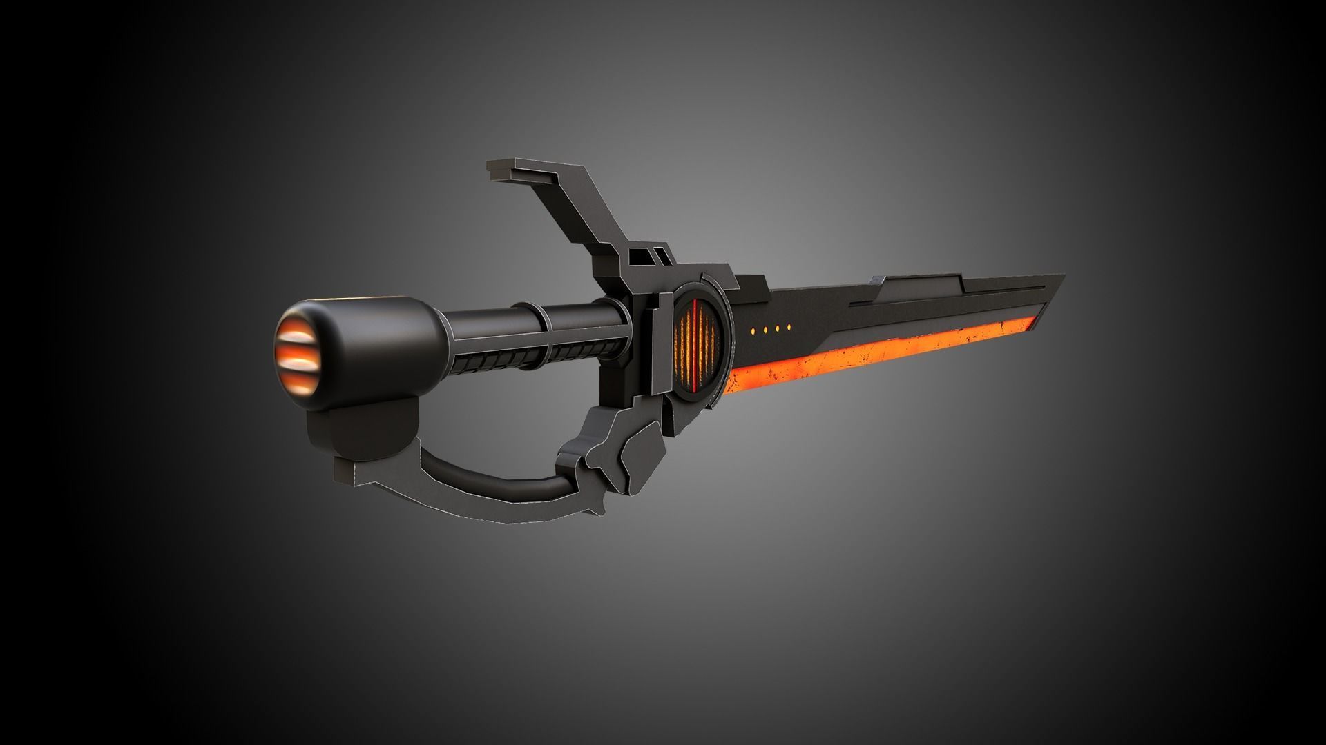 Sci-Fi Sword V7 Low-poly 3D model_1