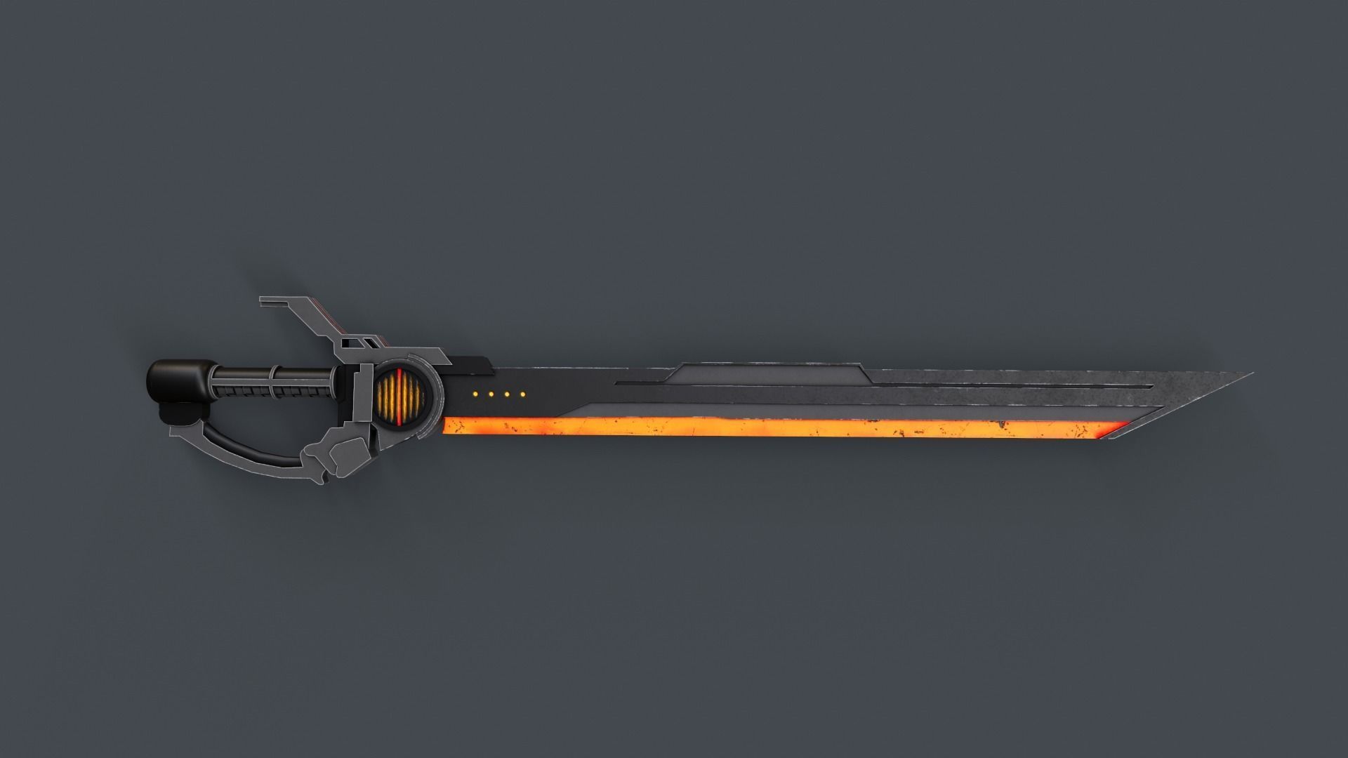 Sci-Fi Sword V7 Low-poly 3D model_4