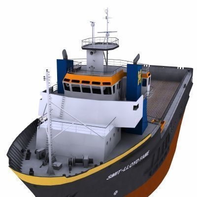 Platform Supply Vessel - 01 - 3D model_2