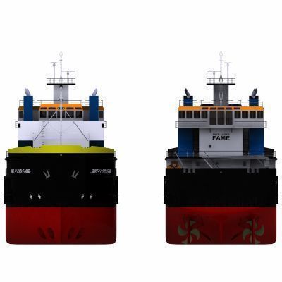 Platform Supply Vessel - 01 - 3D model_5